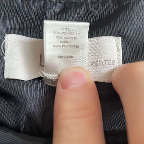 Loft Petites Black Plaid Pencil Skirt - Picture 4 of 5